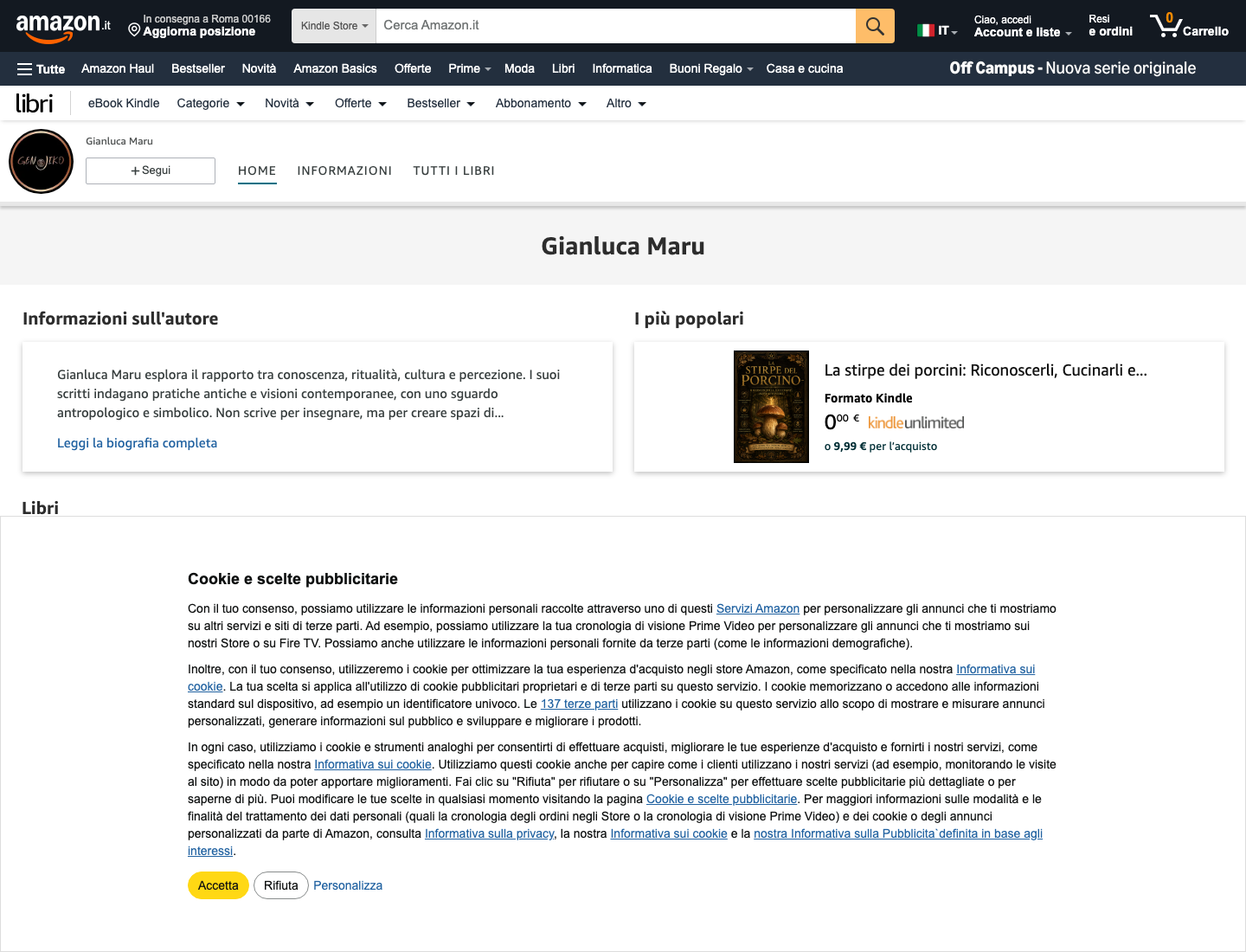Screenshot Amazon KDP autore Genjiko